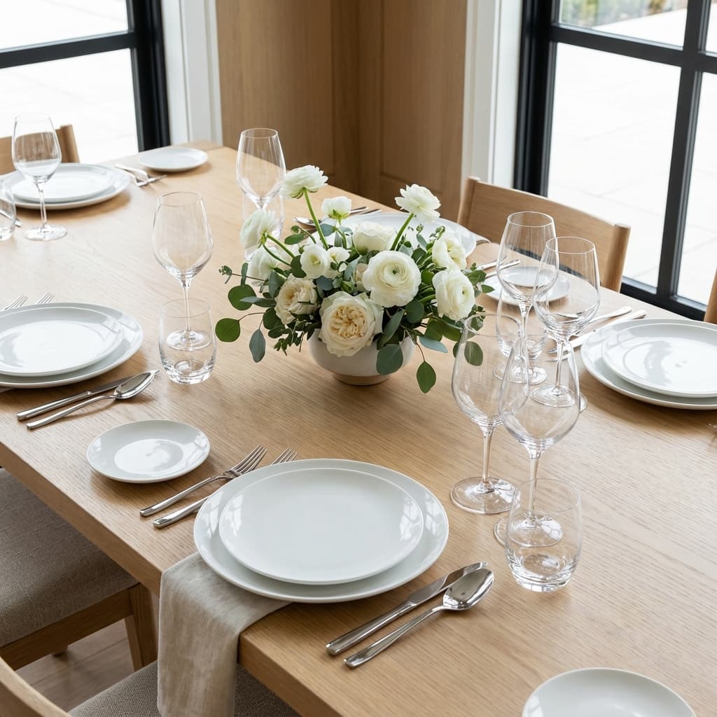 Table setting background